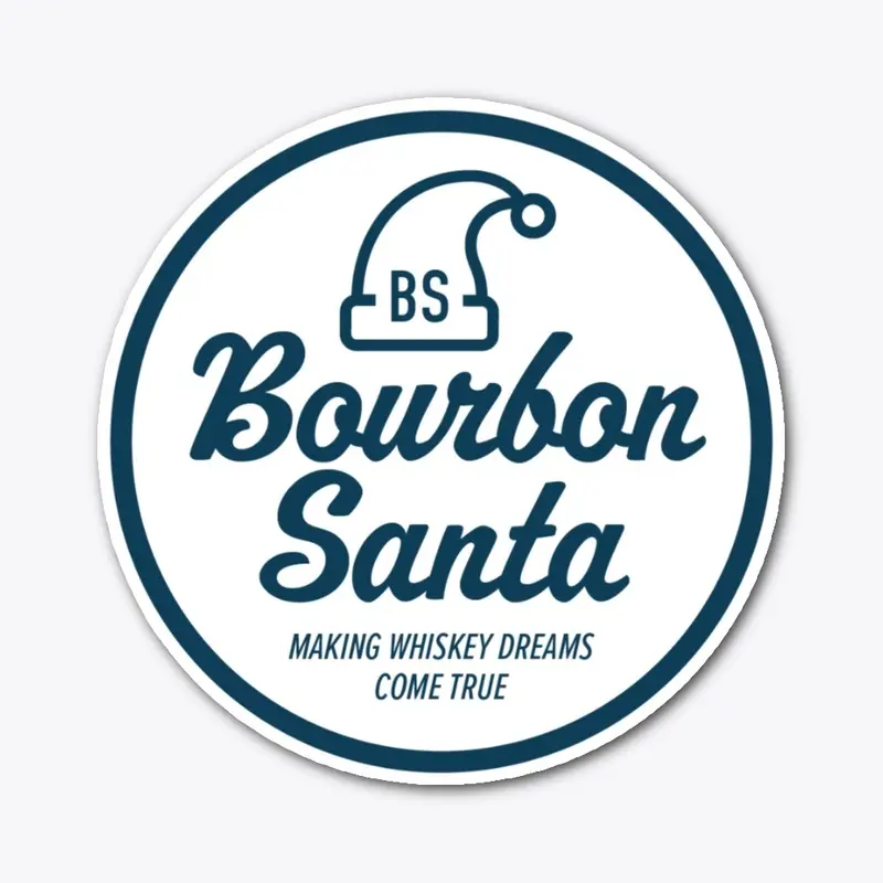 Bourbon Santa Sticker